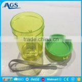 Color Brilliant Light Green Cantaloupe Fruit Drink Bottle thumbnail-3