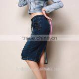2016 Fashion Wholesale Long Denim Skirts, Sexy Midi Pencil Skirt Jeans for Women thumbnail-2