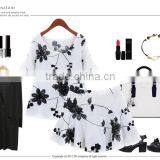 Korean Style Extra Large Plus Size Lady Two-piece Set XL-XXXXL Size thumbnail-3
