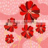 Acrylic Small Broken Flower Printed Super Soft Extra Thick Mink Royal Blanket/plush Blanket