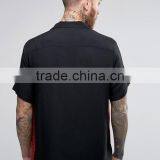 High Quality Custom New Design Revere Collar Short Sleeve Mens Printed 100% Viscose Lightweight Comfort Fit Casual Summer Shirts thumbnail-2