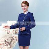 Navy Blue Airline Uniforms Flight Attendant Outfit thumbnail-5