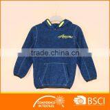 Polar Fleece Embroidery Long Sleeve Boy Sweatshirt With Hood thumbnail-1