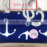 2017 2018 YIwu Hot Wholesale Fashion High Quality Classic Cavas Tote Beach Bags thumbnail-3