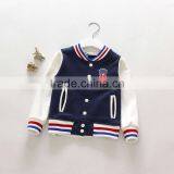 Fashion Cheap Knitted Long Sleeve Kids Blue Softball Wear Baseball Jacket thumbnail-2