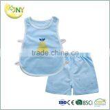 Wholesale High Quality Soft Baby Suits 100% Cotton Body Set for Summer thumbnail-1