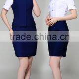 Juqian Custom Women Suits Airline Stewardess Uniform/factory Price Air Hostess Costume Uniform/ Air Stewardess Uniform thumbnail-3
