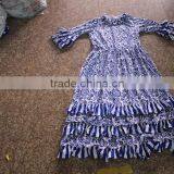 Kids Wear Party Dresses Child Cotton Frocks Design Teen Girl Ruffle Matching Dresses Baby Girl Floral Print Clothing thumbnail-3