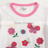 Wholesale Summer Cotton Priting Kids Girl Short Sleeve t Shirts thumbnail-3