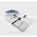 High Quality Customise White Color Men Office Cutaway Collar Long Sleeve Dress Shirt thumbnail-1