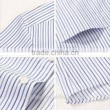 100% Cotton Classic Fit Stripe Long Sleeve Mens Shirt Pocket Style for Oem thumbnail-5