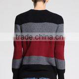 Men Fashioned Jacquard Strip Knitted Pullover Sweaters With Wholesale Price thumbnail-4