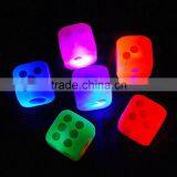 LED Flashing Dice TPR Soft Bounce Ball Light up Dice Toy thumbnail-2