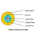 Twelve-core Access Fiber Optic Cable