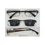Stainless Steel Eyeglass Frames With Clip On Sunglasses , Polarized Lens