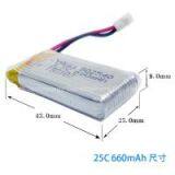 802040 3.7V 660mAh RC LiPo Battery Pack thumbnail-3