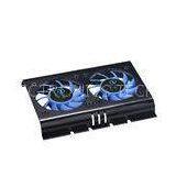 Aluminum Dual Fans Hard Disk Cooler in 60X60X12mm , PC Cooler Fans thumbnail-1