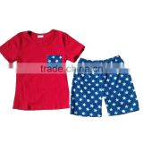 summer Boutique latest boys clothing sets for July 4th