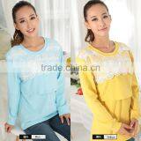 Short Sleeve Comfortable Office Wear Maternity Tops thumbnail-6