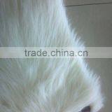 long pile mongolia white fake fur