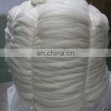 Chinese pure carded and combed white cashmere tops 16.0-16.5mic/46mm