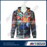 Custom printed tribal hoodie no color fade