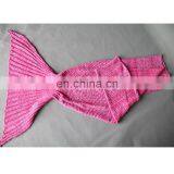 Fairy Tale Sea-maiden Tail Carpet Knitted Wool Blend Kids Leisure Nap Blanket thumbnail-6