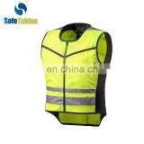 Reflective running safety vest for fabric vest men