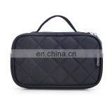 LOGO Printing Two Layer Cosmetic Travel Makeup Case Organizer Bag With Mirror thumbnail-5