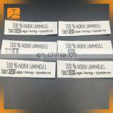 Well Made High Quality Soft Skin Care Woven Label Canvas Clothing Label thumbnail-3
