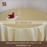 Damask Champagne Polyester Jacquard Damask Table Clothes