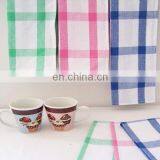 100% cotton china wholesale check and stripe kitchen towel set