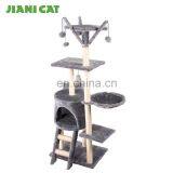 Proveedor China Sisal Plush Fabric Scratch Climber Post Perch Cat Tree thumbnail-2