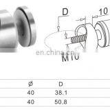 China Supplier Stainless Steel Round Glass Clamp Balustrade Railing Tube Post Clip With Screws thumbnail-2