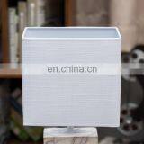 Popular Custom Logo Cheap Cuboid Pillar Custom Vintage Relief White Marble Table Lamp Porcelain for Home Decor thumbnail-2