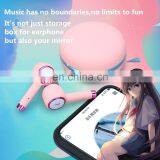 2021 New Girl Gifts bt 5.1 Auto Pair Touching Sport Wireless Mini Tws Earphones Earbuds Headphone With Mirror thumbnail-6