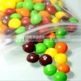 Zip Lock Bag With Color Zipper and Printed on the Surface