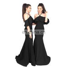 Wedding Womens Off Prom Dress Long Mermaid Bridesmaid Evening Dress Slit thumbnail-1