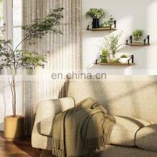 Rustic Wood Wall Storage Shelves for Bedroom Living Room Bathroom Floating Shelves Wall Mounted thumbnail-2