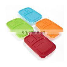 Bento Box for Kids, Insulated Bento Lunch Box With Lid, 3 Compartments Lunch Box