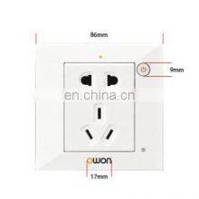 Умный розетка с одним выходом Zigbee, настенная розетка для Великобритании, небольшая система BMS, Zigbee розетка