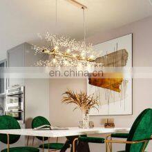 Modern LED Crystal Chandelier Light Pendant Hanging Lamp Dandelion Chandelier Lighting For Living Dining Room thumbnail-5