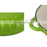 Lightening Green Enamel Enamel Cast Iron Pizza Pan