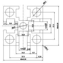 MK-8-4040GF Aluminum Silver Anodized 4040 T Slot Aluminium Profile for Doors and Windows Factory Sale thumbnail-2