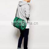 High Quality 600D Polyester Green Satchel Bag Cross Body Boys Satchel Bag With Web Buckle Straps thumbnail-4