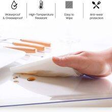 Fuxing Thick Transparent Glass PVC Soft Sheet 0.8mm Clear Table Covers Rolls Waterproof Soft Pvc Plastic Kitchenet PvcRoll thumbnail-4
