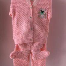 Knitted Baby Set Four Pieces Baby Clothes Soft Baby Sweater Set thumbnail-4