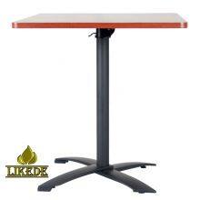 Adjustable Aluminum Folding Table Metal Coffee Dining Table for Restaurants