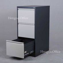 Modern White Office Filing Cabinet for Hobart Creative Studio, 2 Drawer Vertical Storage, Seamless Welding With Gooseneck Handle thumbnail-1