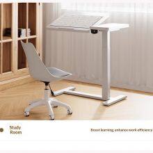 Mns Standing Desk Hand Lift Table Glass Study Table for Living Room Furniture Linear Actuator for Enhanced Work thumbnail-5